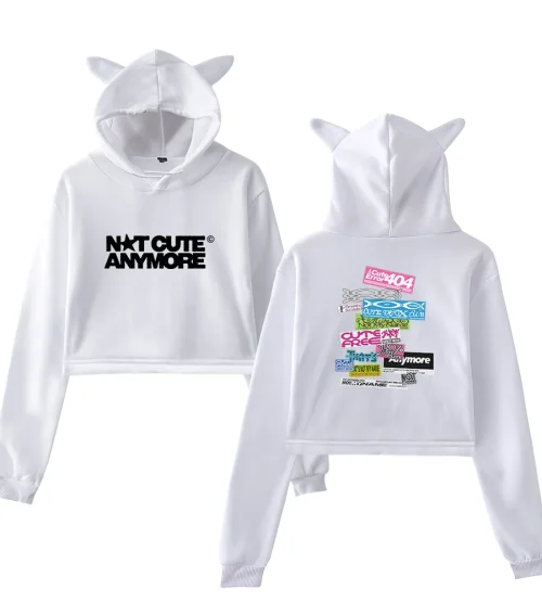Illit Not Cute Anymore Cropped Hoodie