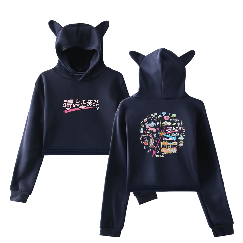 Illit Time Stop Doodle Cropped Hoodie - Image 3